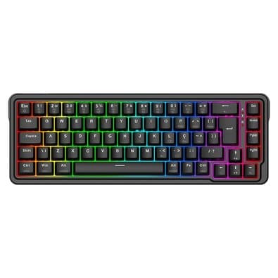 Teclado Magnético Gamer Redragon Nova, 65%, RGB, Switch UltraMag Linear, ABNT2, Preto - K709RGB-M