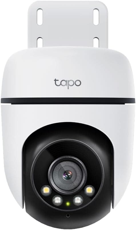 TP-Link Tapo C500 Câmera de Segurança Wi-Fi Externa 360°, Full HD 1080p, Visão Noturna Colorida de Até 30 m, Detecção de Pessoas, IP65, Áudio Bidirecional, Alexa e MicroSD de Até 512 GB