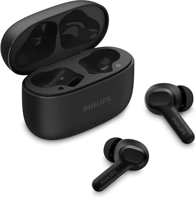 PHILIPS, Fone de Ouvido Sem Fio TWS, TAT1109BK/00, Bluetooth, Com Microfone, Até 24 horas de bateria, Preto | Amazon.com.br