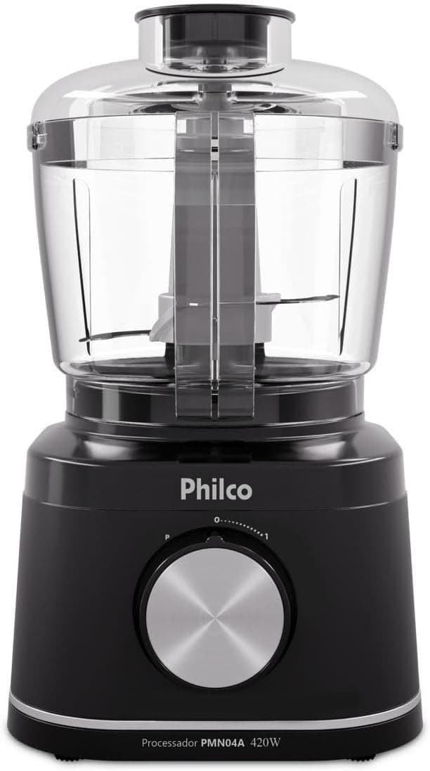 Processador de Alimentos Philco 420W Jarra 500ml Preto PMN04A 127V