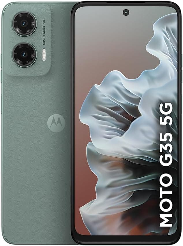 Smartphone Motorola Moto g35 5G 256GB 12GB RAM Camera 50MP NFC Tela 6.7" Cinza Vegan Leather