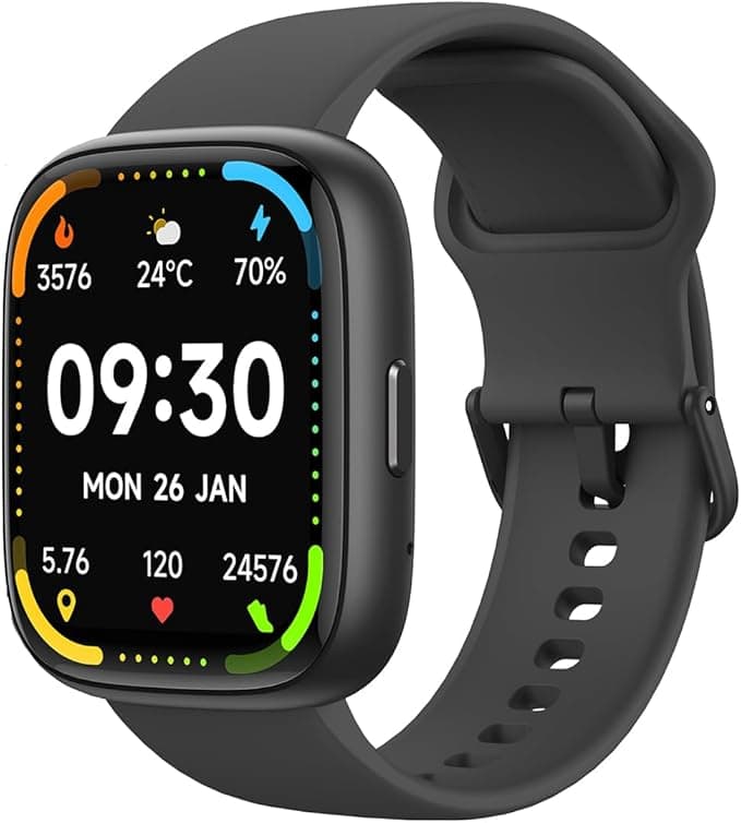 Smartwatch Bettdow com Ecrã tátil e Alexa, à prova d'água IP68