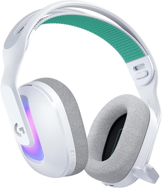 Headset Gamer Sem Fio Logitech G522 LIGHTSPEED RGB LIGHTSYNC Bluetooth Branco