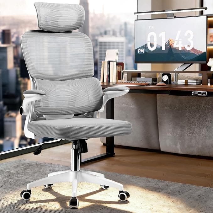 Cadeira de Escritório Ergonômica Presidente Mesh 200kg Giratória