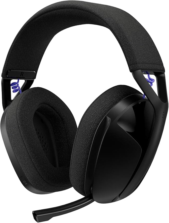 Logitech Headset Gamer Sem Fio G321 Preto Lightspeed Bluetooth Microfone Boom 16kHz Bateria 20H Compatível c/ PC PS4 PS5 Nintendo Switch e Smartphone